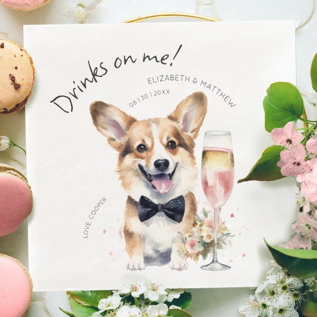 Charming Pembroke Welsh Corgi Waiter Napkin (Creator Uploaded)