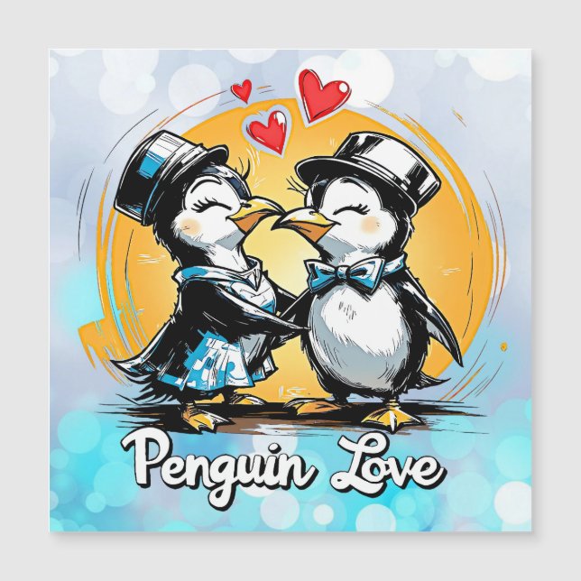 Charming Penguin Couple (Front)