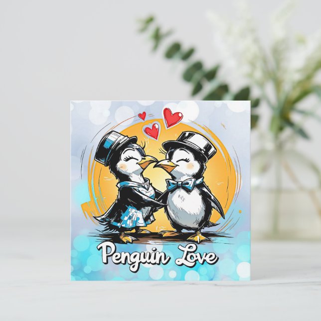 Charming Penguin Couple (Standing Front)