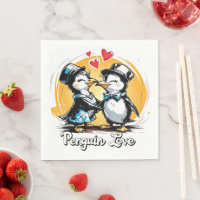 Charming Penguin Couple
