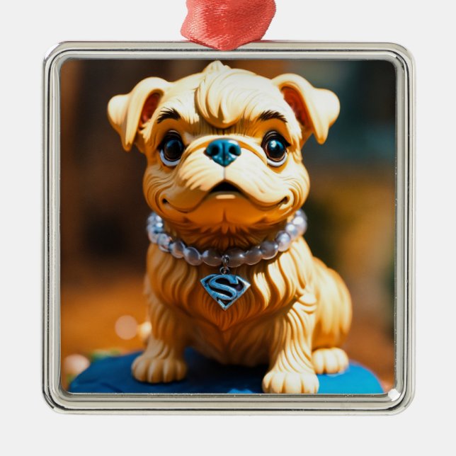 "Charming Pet Ornaments" Metal Tree Decoration (Front)