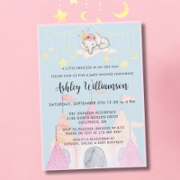 Charming Pink Castle Princess Girl  Baby Shower