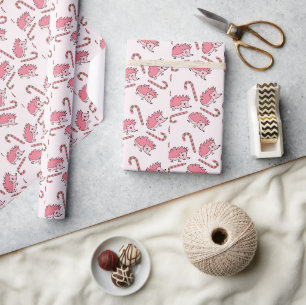 Charming Pink Hedgehog Gift Wrap for All Occasions