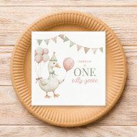 Charming Pink One Silly Goose 1st Birthday Party