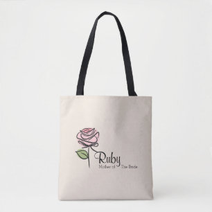 Charming Pink Rose Mother-of-The-Bride Tote Bag