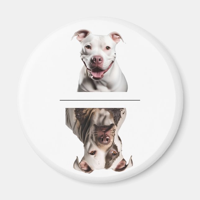 Charming Pit Bull Dishwasher Clean/Dirty Magnet (Front)