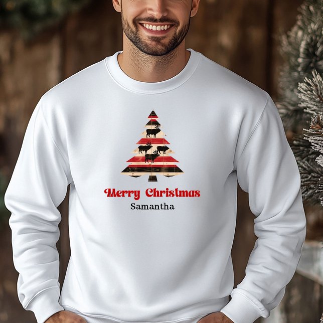 Charming Plaid Tree Christmas Sweatshirt Cosy Gift (Charming Plaid Tree Christmas Sweatshirt Cozy Gift)