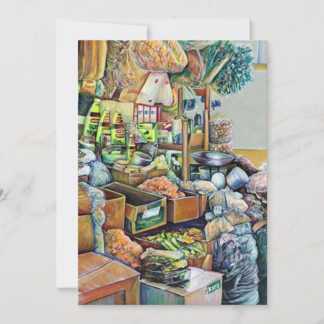 Charming Promises of a Fine Tekka Centre Singapore Invitation (Front)