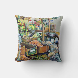 Charming Promises of fine Tekka Centre, Singapore Cushion