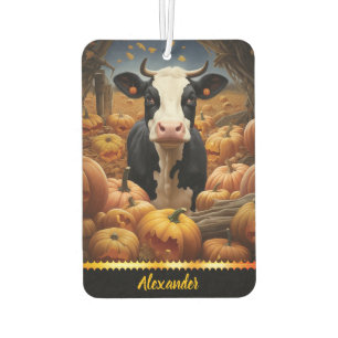Charming pumpkin and leaf air freshener