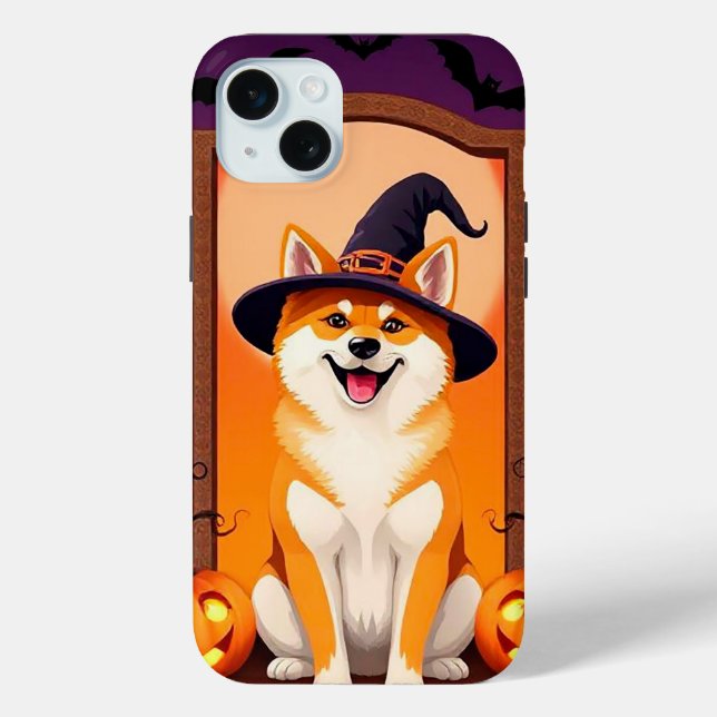 Charming Pumpkin Pup Mood 🎃🐾 Cosy Halloween Case-Mate iPhone Case (Back)