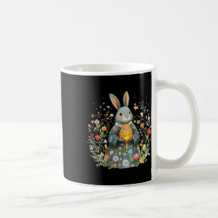 Charming Rabbit Priest- Easter Egg Folk Art Coffee Mug