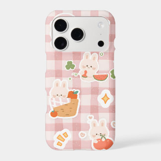 Charming Rabbits Eating Fruits Phone Case
