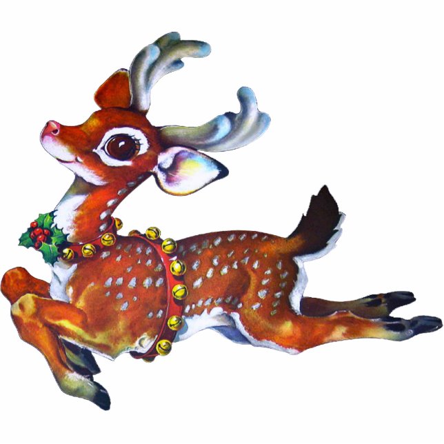 Charming Reindeer Photo Sculpture Decoration (Front)