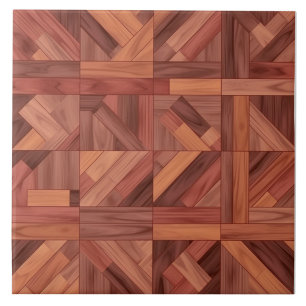 Charming Rosewood Pattern Home Décor Ceramic Tile