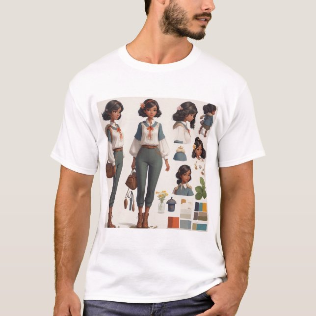 Charming Rural Life Art | Vintage Aesthetics T-Shirt (Front)