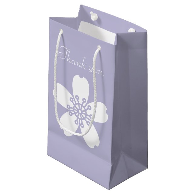 Charming Sakura in Lavender Gift Bag (Front Angled)