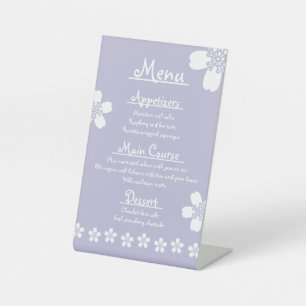 Charming Sakura in Lavender Pedestal Sign