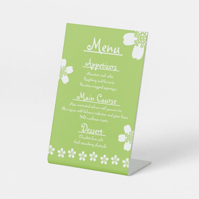 Charming Sakura in Peridot Pedestal Sign (Front)