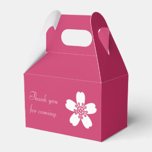 Charming Sakura in Raspberry Favour Box