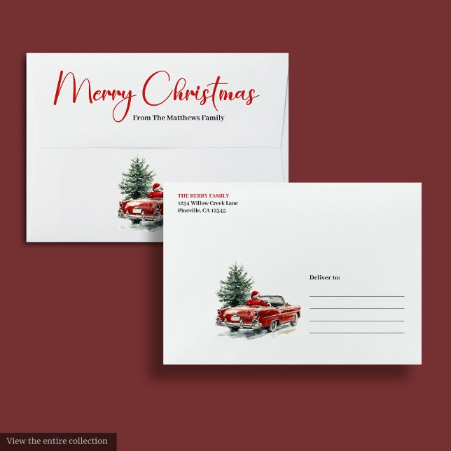 Charming Santa Claus Traditional Festive Christmas Envelope (Charming Santa Claus Traditional Festive Christmas Envelope)