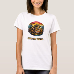 Charming Serpent Design for Snake Enthusiasts T-Shirt