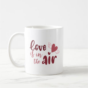 Charming Simple Love Sweet Hand Flying Heart Coffee Mug