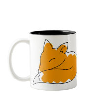 Charming Sleeping Fox Mug 