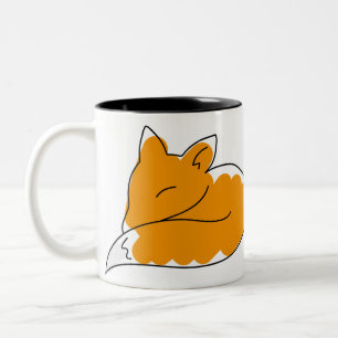 Charming Sleeping Fox Mug 