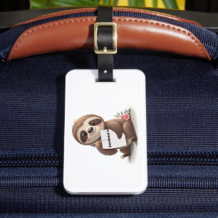 Charming Sloth Luggage Tag