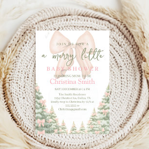 Charming Snowflake Baby Shower for Your Baby Girl Invitation
