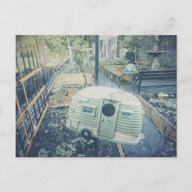 Charming Spring Garden Postcard  (Front)