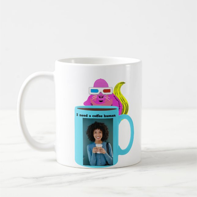 Charming Squirrel Artwork Ceramic Mug (Left)