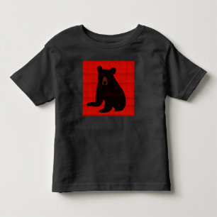 Charming Story Book Black Bear Cub Toddler T-Shirt