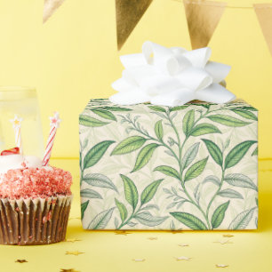 Charming Tea Leaves Pattern Wrapping Paper Roll