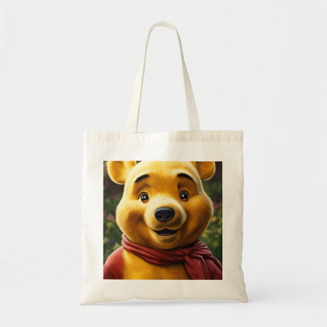 Charming Teddy Bear Tote Bag  (Front)