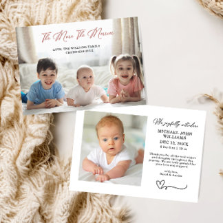 Charming The More The Merrier Baby Announcement