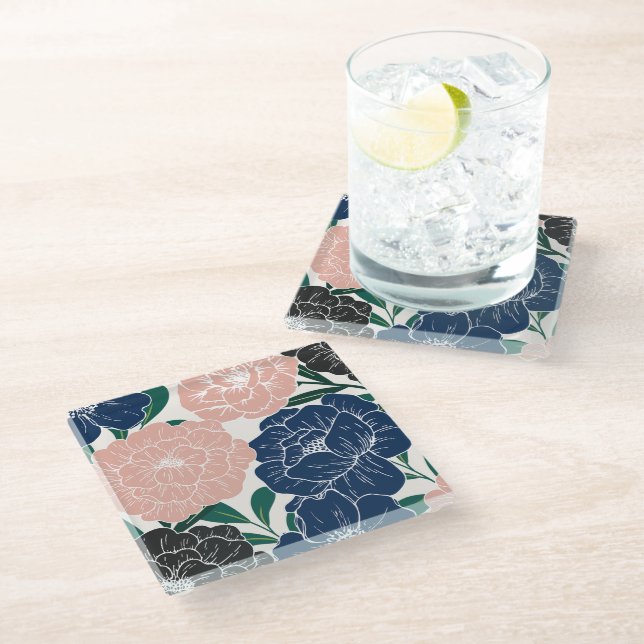 Charming Trendy Floral Coaster (Angled)
