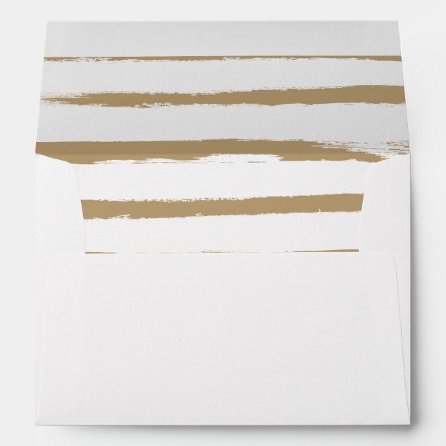 Charming Trendy Gold Envelope (Back (Bottom))