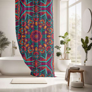 Charming Vibrant Circle Harmony Shower Curtain