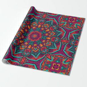 Charming Vibrant Circle Harmony Wrapping Paper