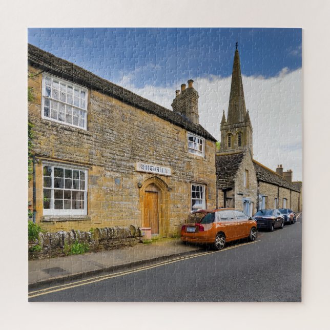Charming Village Serenity Jigsaw Puzzle (Vertical)
