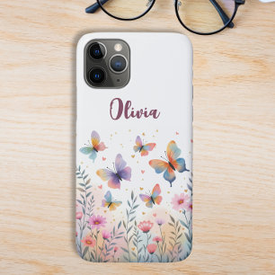 Charming Watercolor Butterfly Meadow iPhone 11 Pro Case