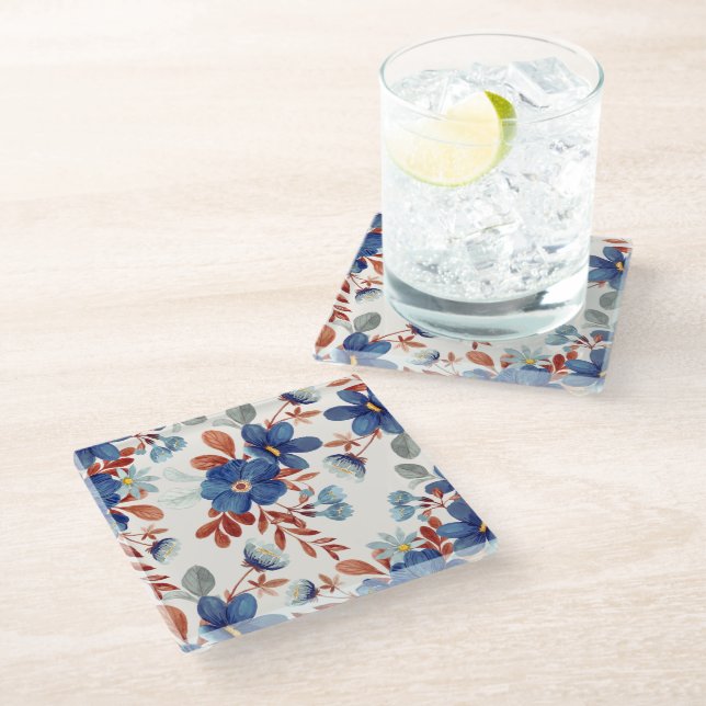 Charming Watercolor Florals Coaster (Angled)
