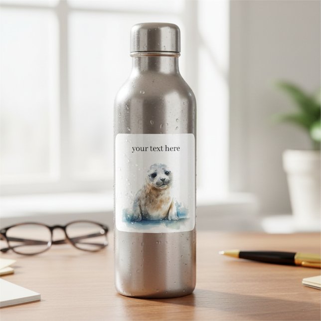 Charming Watercolor Seal Pup, custom (Creator Uploaded)