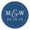 Charming Wedding Monogram Sticker - Navy