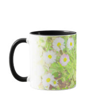 Charming Wild Daisy Field Two-Tone Combo Mug