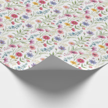 Charming Wildflower Wrapping Paper