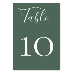 Charming Wildwood Table Number Card