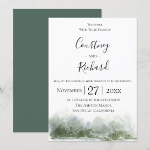 Charming Wildwood Wedding Invitation